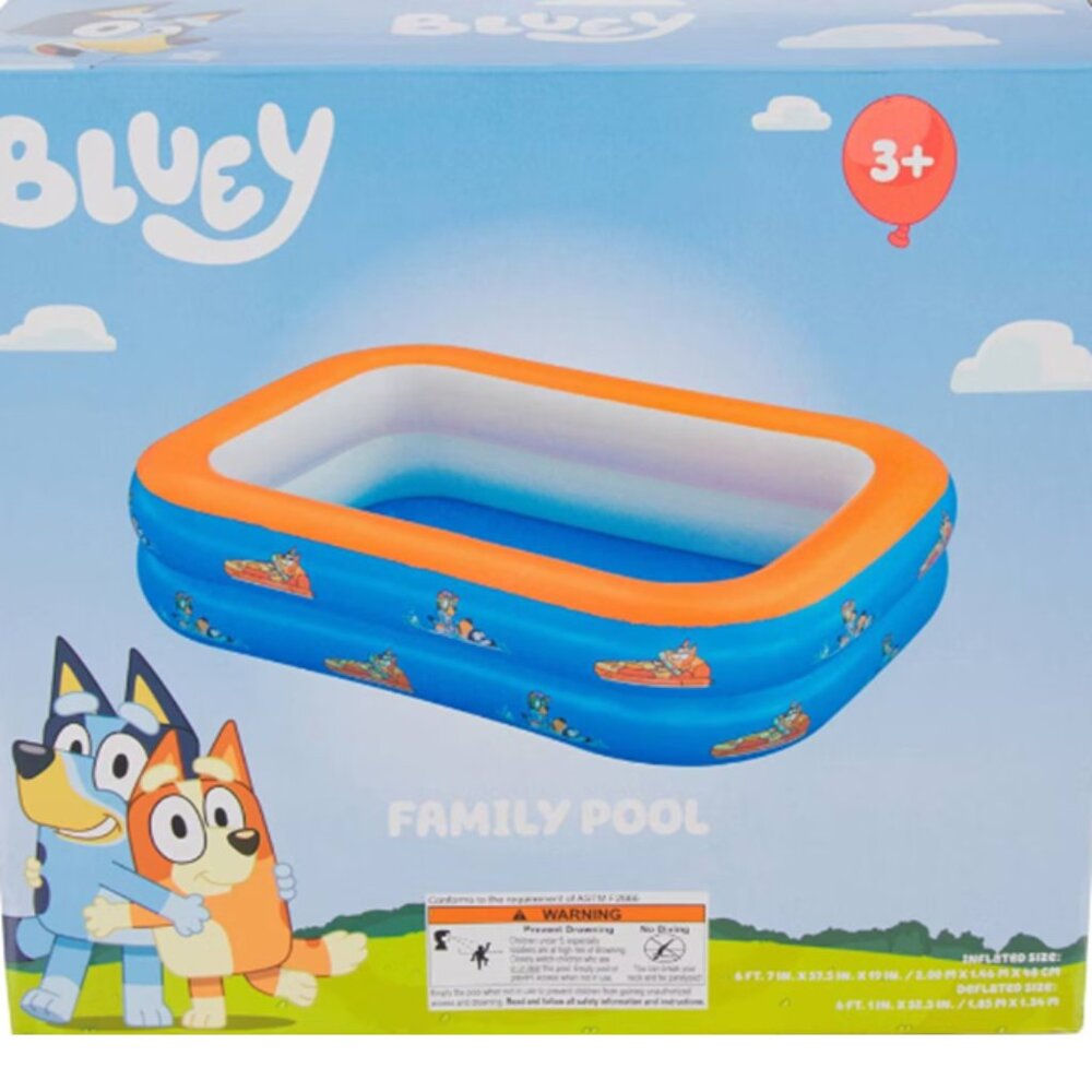 Bluey Family Pool 3+  6ft.7" X 57.5in X 19"